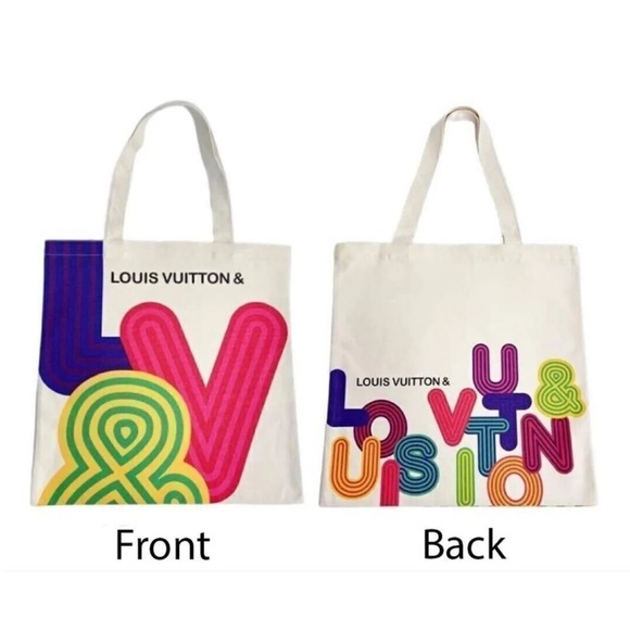 Louis Vuitton Novelty Canvas EcoTote Bag Exhibition 2022 Limited Edition NEW - Picture 5 of 6